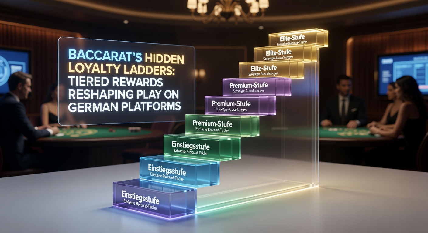 Beispiel für ein Baccarat-Loyalty-Dashboard mit Stufenanzeige und Punktestand auf einer deutschen Casino-App